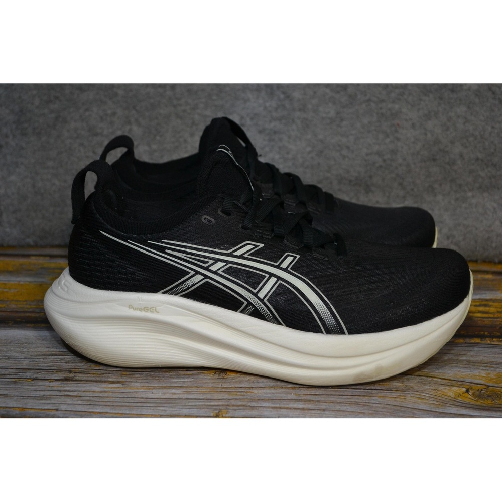 Asics Gel-Nimbus 27 Shoes Womens 9 Wide Black Road Athletic Sneakers Running